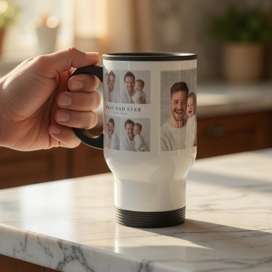 Best Dad Ever Travel Mug | Personalized Photo Gift トラベルマグ