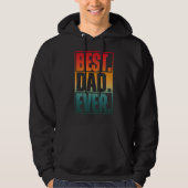 BEST DAD EVER TYPOGRAPHY   パーカ (正面)