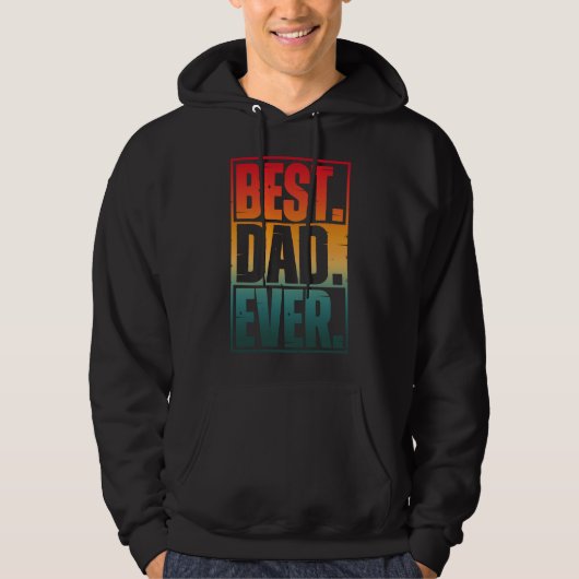 BEST DAD EVER TYPOGRAPHY   パーカ (正面)