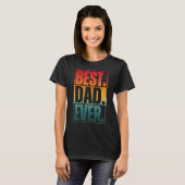 BEST DAD EVER TYPOGRAPHY Tシャツ (正面フル)