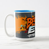 Best Dad Ever Urban Graffiti Edition Father’s Day ツートーンマグカップ (左)