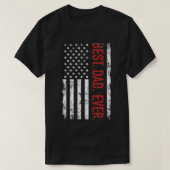 Best dad ever US american gift for father's day P Tシャツ (デザイン正面)