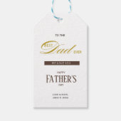 Best Dad Ever We Love You Father’s Day ギフトタグ (正面)