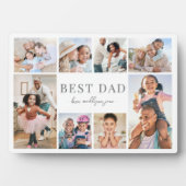 Best Dad Father's Day Photo Collage フォトプラーク (正面)