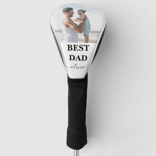 Best Dad  Golf Head Cover – Funny Father’s D ゴルフヘッドカバー (正面)