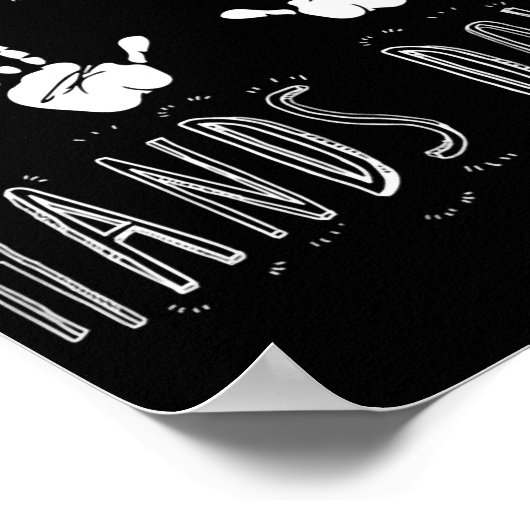 Best Dad Hands Down Fathers D  ポスター (角)