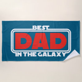 Best Dad in the Galaxy ビーチタオル