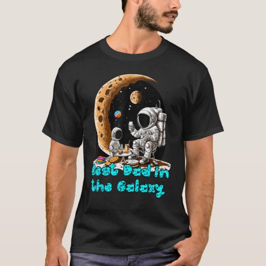 Best Dad In The Galaxy Astronaut Dad And Son Gala Tシャツ (正面)