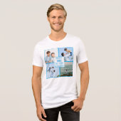 Best Dad in the Galaxy Custom Photo トライブレンドTシャツ (正面全面)