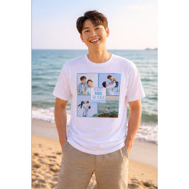 Best Dad in the Galaxy Custom Photo トライブレンドTシャツ