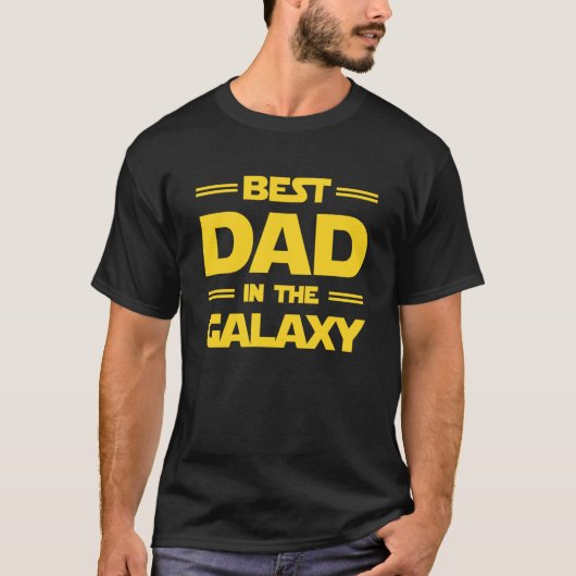 Best Dad in the Galaxy Mens Dad New Dad Best Dad Tシャツ (正面)