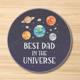 Best Dad in The Universe Funny Quote Fathers Day コースター