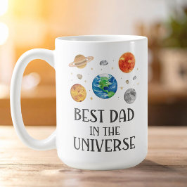 Best Dad in The Universe Funny Quote Fathers Day  コーヒーマグカップ