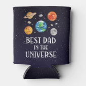 Best Dad in The Universe Funny Quote Fathers Day  缶クーラー (正面)