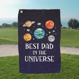 Best Dad in The Universe Quote Fathers Day ゴルフタオル