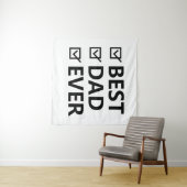 Best dad in the world, fathers day gift タペストリー (インサイチュ(横))