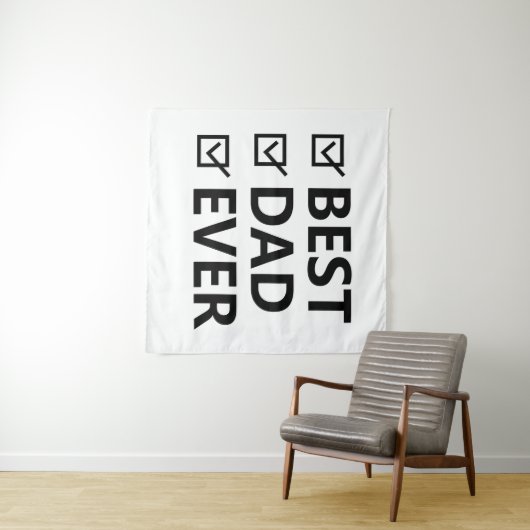 Best dad in the world, fathers day gift タペストリー (インサイチュ(横))