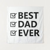 Best dad in the world, fathers day gift タペストリー (正面)