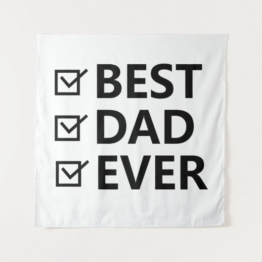 Best dad in the world, fathers day gift タペストリー (正面)