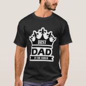 Best dad in the world tシャツ (正面)
