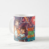 Best Dad Love Dad, Father's Day, Dad Gift コーヒーマグカップ (正面左)