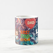 Best Dad Love Dad, Father's Day, Dad Gift コーヒーマグカップ (中央)
