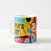 Best Dad Love Dad, Father's Day, Dad Gift コーヒーマグカップ (正面左)