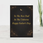 Best Dad Luxury Moon Father’s Day Card カード (正面)