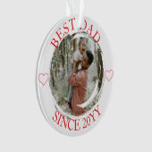 Best Dad Merry Christmas ornament オーナメント (正面)