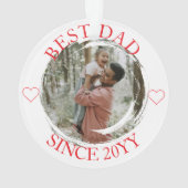 Best Dad Merry Christmas ornament オーナメント (裏面)