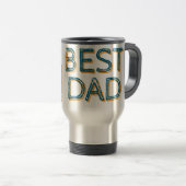 Best Dad Personalized Travel Mug トラベルマグ (正面右)