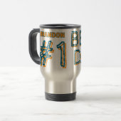 Best Dad Personalized Travel Mug トラベルマグ (正面左)