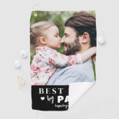 Best Dad Photo ゴルフタオル (インサイチュ)