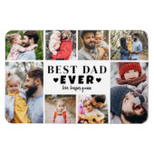 Best Dad Photo Collage マグネット (横)
