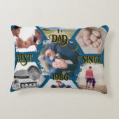 "Best Dad Since" personalizable アクセントクッション (裏面)