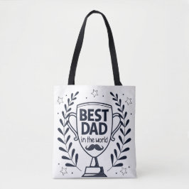 Best Dad Trophy Design – Father’s Day Gift トートバッグ