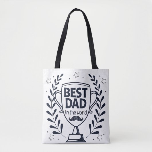 Best Dad Trophy Design – Father’s Day Gift トートバッグ (正面)