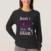 Best Dada Daddy Dad Bruh Fathers Day Purple Groovy Tシャツ (正面)