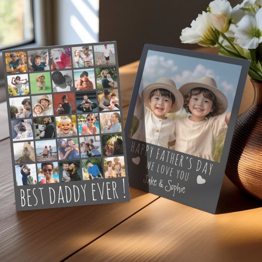 Best Daddy Ever Grey 31 Photo Father’s Day シーズンカード
