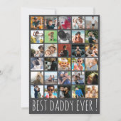 Best Daddy Ever Grey 31 Photo Father’s Day シーズンカード (正面)