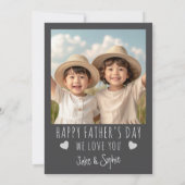 Best Daddy Ever Grey 31 Photo Father’s Day シーズンカード (裏面)