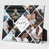 Best Daddy Ever Modern Photo Collage Gift Keepsake フォトプラーク (側面)