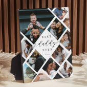 Best Daddy Ever Modern Photo Collage Gift Keepsake フォトプラーク