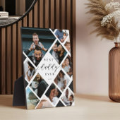 Best Daddy Ever Modern Photo Collage Gift Keepsake フォトプラーク