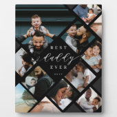 Best Daddy Ever Modern Photo Collage Gift Keepsake フォトプラーク (正面)