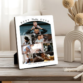 Best Daddy Ever Personalized Photo Memory Collage フォトプラーク