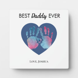 Best Daddy Ever Tabletop Plaque with Easel フォトプラーク