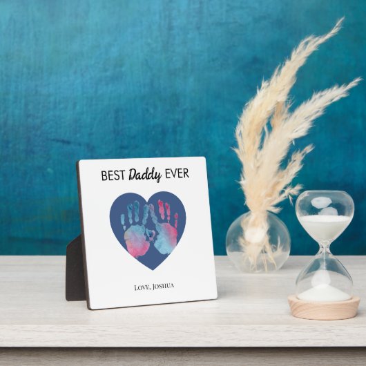 Best Daddy Ever Tabletop Plaque with Easel フォトプラーク (インサイチュ)