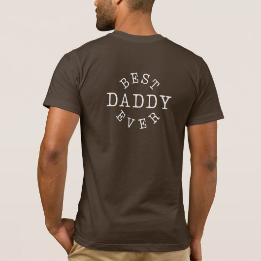 Best Daddy Ever with Photo Tシャツ (裏面)