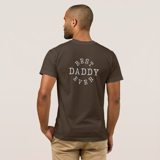 Best Daddy Ever with Photo Tシャツ (裏面フル)